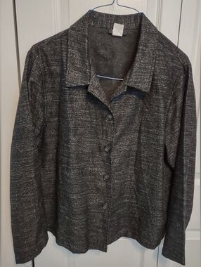 Wildlife New York Vintage Womens Size 14 Black Jacket Acrylic Wool Polyester